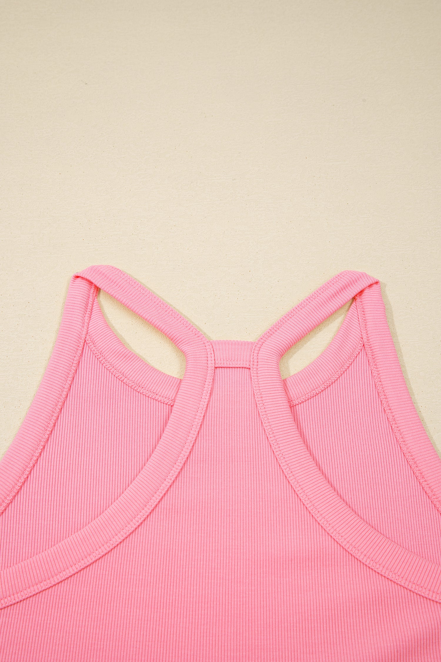 Sachet Pink Slim Tank Top Elastic Waist Mini Skort 2pcs Outfit