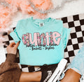 Floral/Checkered Name Tee