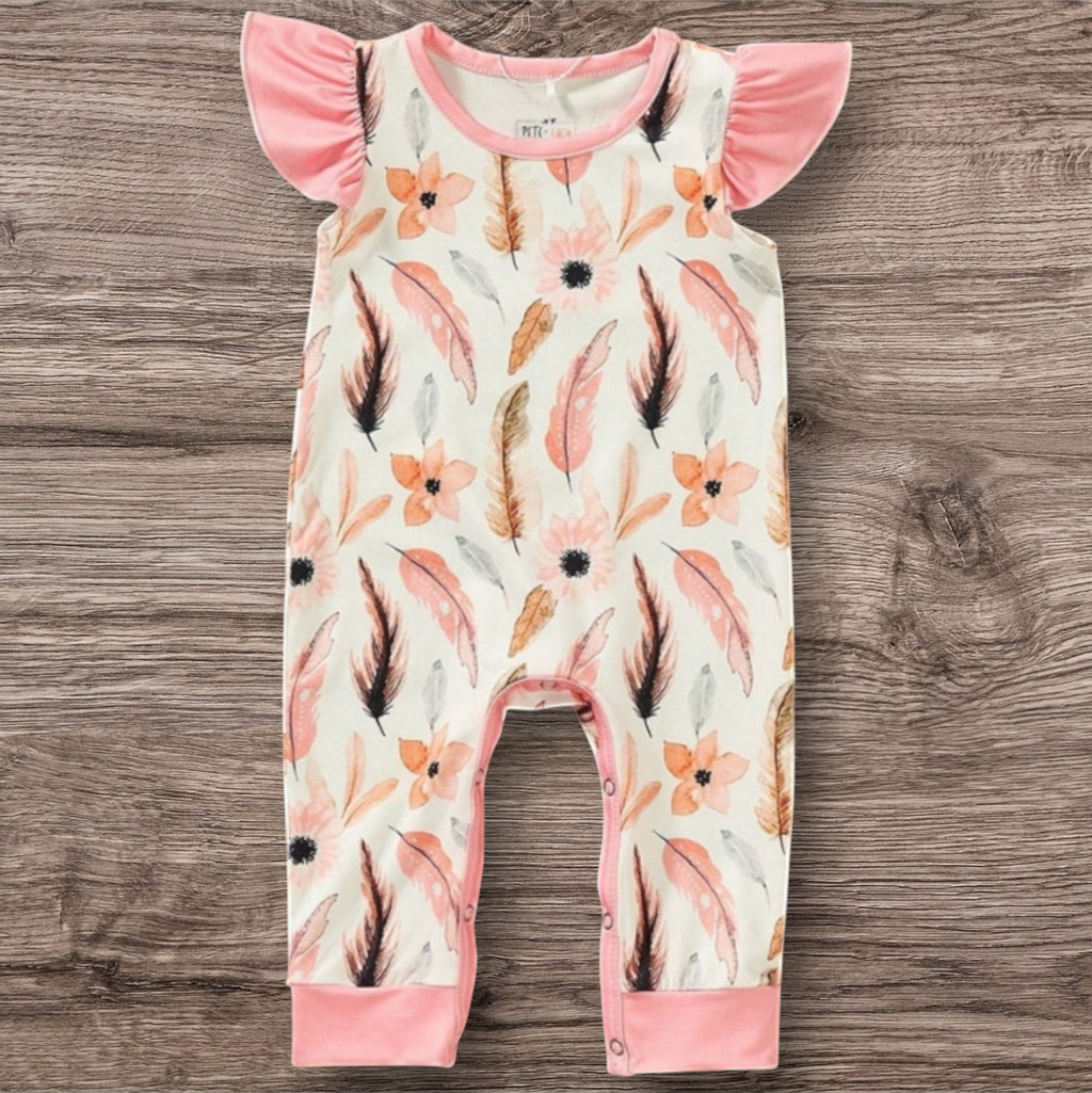 Fancy Feathers Romper