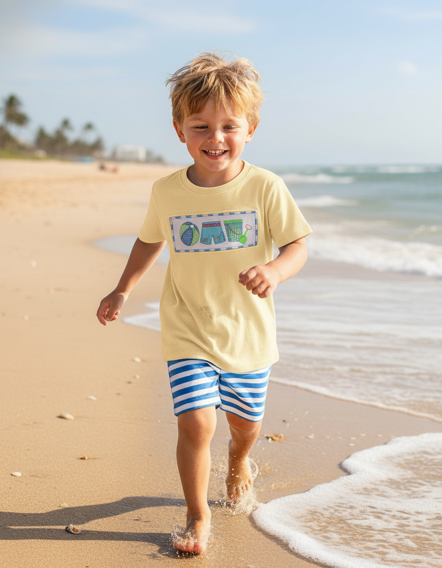 Beach ball boy short set.