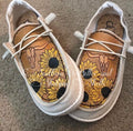 PREORDER Sunflower and Bull Skull Boat Shoes